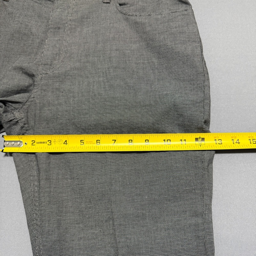 English Laundry Brixton Pants Men 36x30 Gray Textured Micro Check Dark Academia - Picture 9 of 16